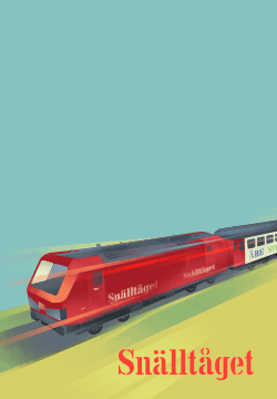 Sommarbanner Snälltåget